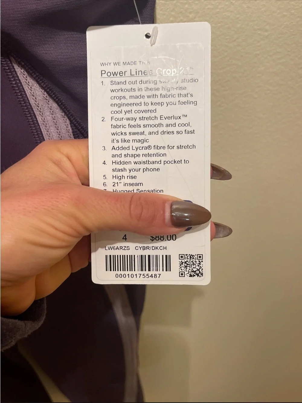 lululemon athletica High-Waist is Power Lines Crop 21’’  Leggings